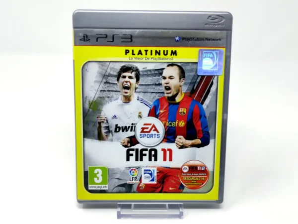 Portada de FIFA 11 (ESP) (Platinum) para PlayStation 3, edición PAL España, de segunda mano