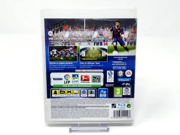 Parte trasera de FIFA 14 (ESP) (Rebajado) para PlayStation 3, edición PAL España