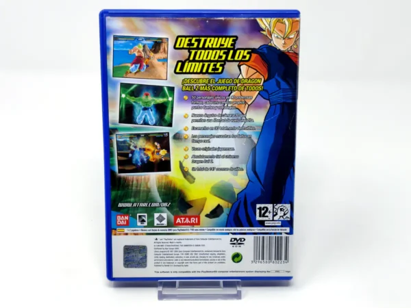 Parte trasera de Dragon Ball Z: Budokai Tenkaichi (ESP) (Rebajado) para PlayStation 2, edición PAL España