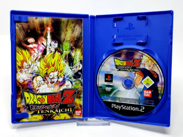 Interior del juego Dragon Ball Z: Budokai Tenkaichi (ESP) (Rebajado) para PlayStation 2 con disco y manual
