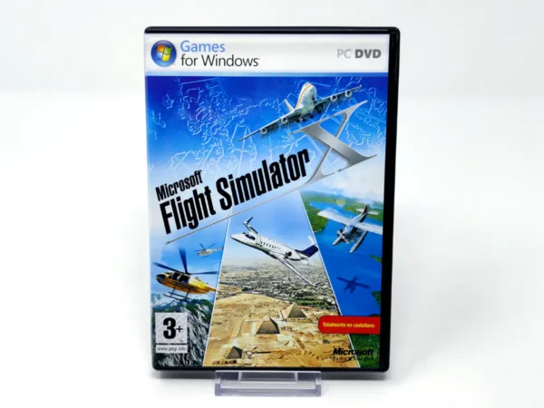 Portada de Microsoft Flight Simulator X (ESP) para PC, edición PAL España, de segunda mano