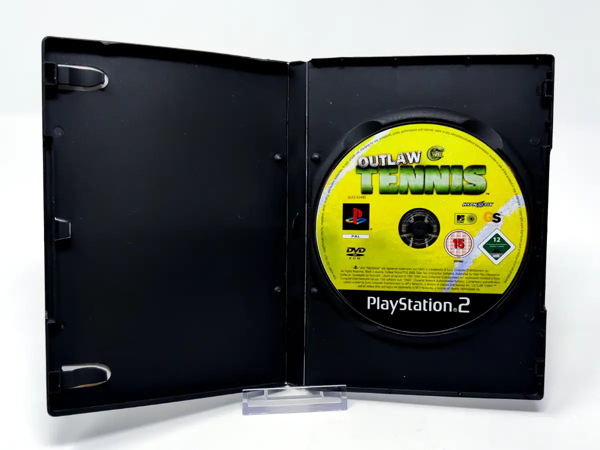 Interior del juego Outlaw Tennis (ESP) (Rebajado) para PlayStation 2 con disco y manual