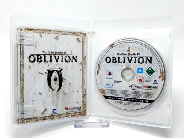Interior del juego The Elder Scrolls IV: Oblivion (ESP) para PlayStation 3 con disco y manual