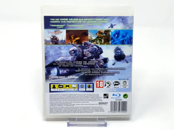 Parte trasera de Call of Duty: Modern Warfare 2 (ESP) (Rebajado) para PlayStation 3, edición PAL España