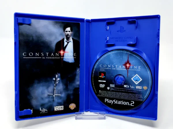 Interior del juego Constantine (ESP) para PlayStation 2 con disco y manual