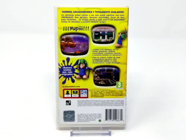 Parte trasera de Lemmings (PSP) (Essentials) (Rebajado) para PSP, edición PAL España