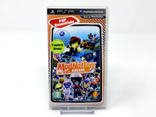 Portada de ModNation Racers (ESP) (Essentials) para PSP, edición PAL España, de segunda mano
