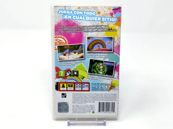 Parte trasera de LittleBigPlanet (ESP) (Essentials) (Rebajado) para PSP, edición PAL España