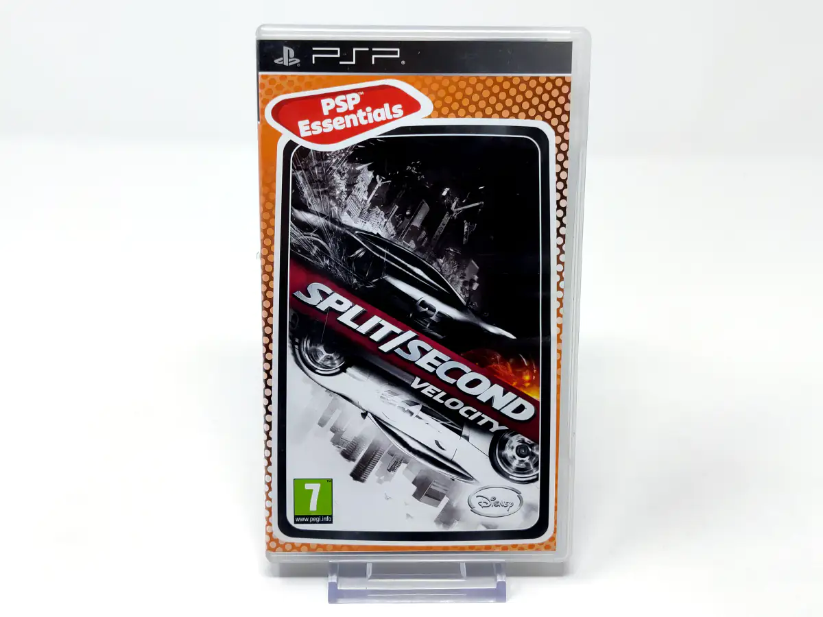 Portada de Split/Second: Velocity (ESP) (Essentials) para PSP, edición PAL España, de segunda mano