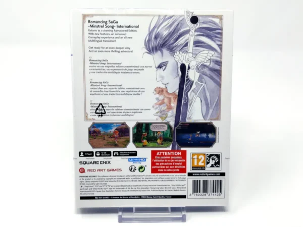 Parte trasera de Romancing SaGa - Minstrel Song Remastered (ESP) (Precintado) para PlayStation 5, edición PAL España