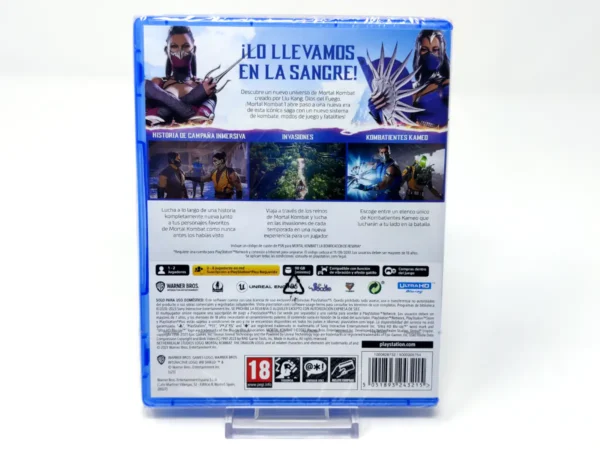 Parte trasera de Mortal Kombat 1 (ESP) (Precintado) para PlayStation 5, edición PAL España