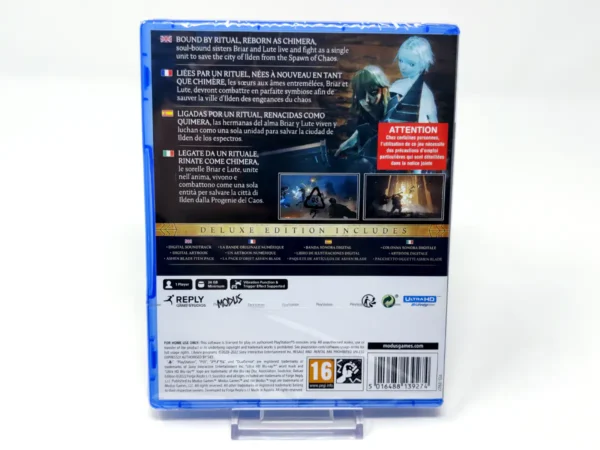 Parte trasera de Soulstice (Deluxe Edition) (ESP) (Precintado) para PlayStation 5, edición PAL España