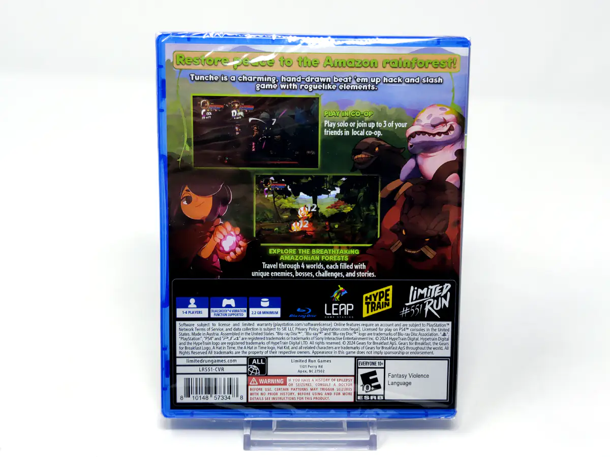 Parte trasera de Tunche (Limited Run) (USA) (Precintado) para PlayStation 5, edición NTSC USA