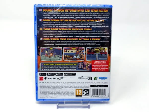 Parte trasera de Double Dragon Gaiden: Rise Of The Dragons (ESP) (Precintado) para PlayStation 5, edición PAL España