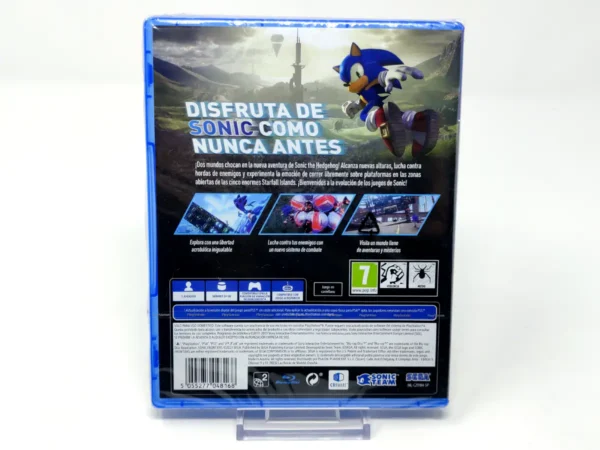 Parte trasera de Sonic Frontiers (ESP) (Precintado) para PlayStation 4, edición PAL España