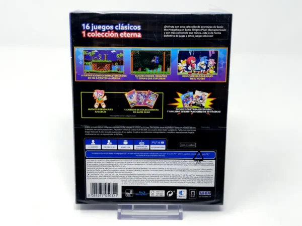 Parte trasera de Sonic Origins Plus (ESP) (Precintado) para PlayStation 4, edición PAL España