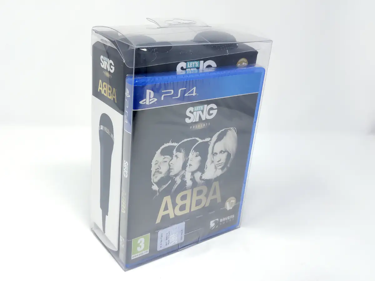 Parte trasera de Let's Sing ABBA + 2 Micros (ESP) (Precintado) para PlayStation 4, edición PAL España