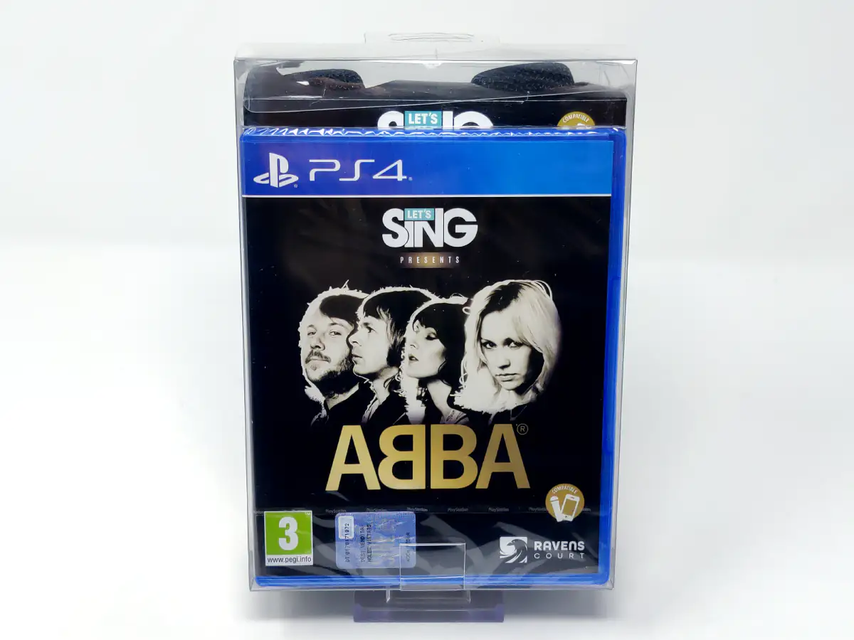 Portada de Let's Sing ABBA + 2 Micros (ESP) (Precintado) para PlayStation 4, edición PAL España, nuevo