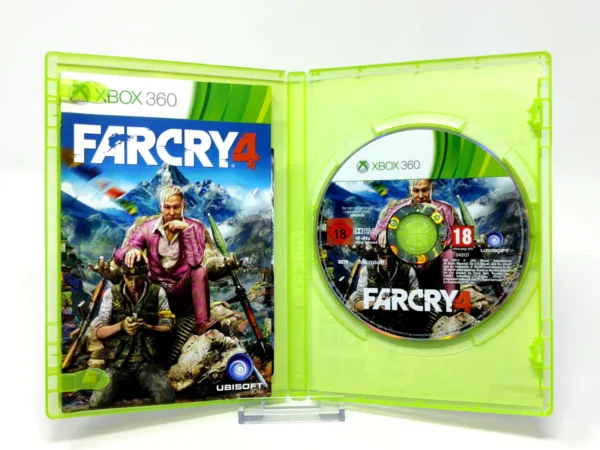 Interior del juego Far Cry 4 (ESP) para XBOX 360 con disco y manual