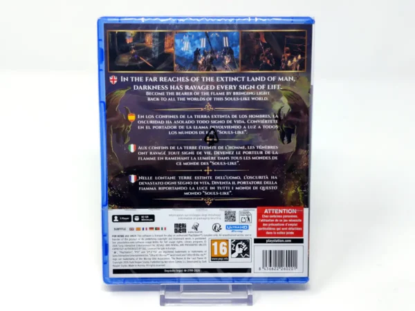 Parte trasera de The Bearer & The Last Flame (ESP) (Precintado) para PlayStation 5, edición PAL España