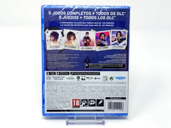 Parte trasera de Life is Strange (Collection Edition) (ESP) (Precintado) para PlayStation 5, edición PAL España