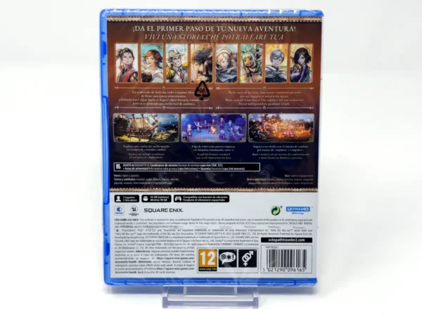 Parte trasera de Octopath Traveler 2 (ESP) (Precintado) para PlayStation 5, edición PAL España