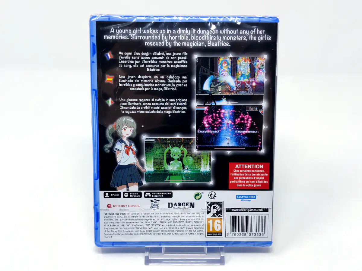 Parte trasera de Lost Ruins (ESP) (Precintado) para PlayStation 5, edición PAL España