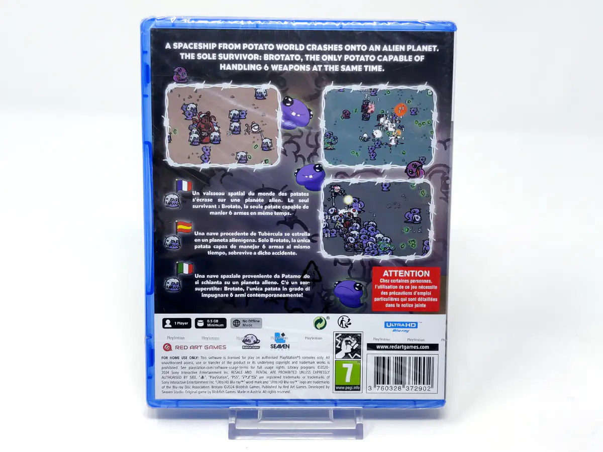 Parte trasera de Brotato (ESP) (Precintado) para PlayStation 5, edición PAL España