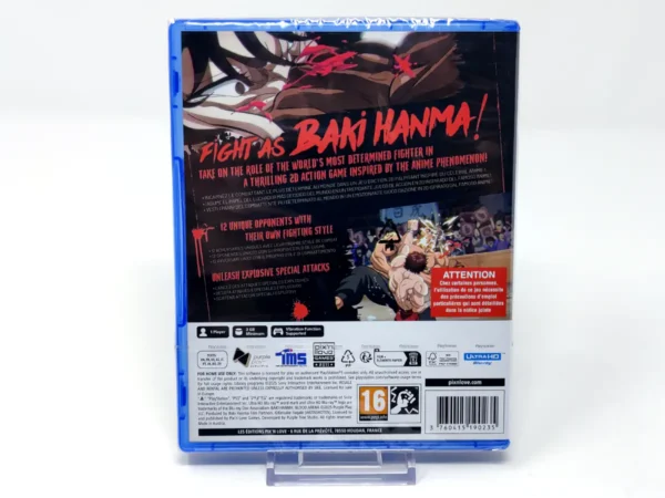 Parte trasera de Baki Hanma: Blood Arena (ESP) (Precintado) para PlayStation 5, edición PAL España
