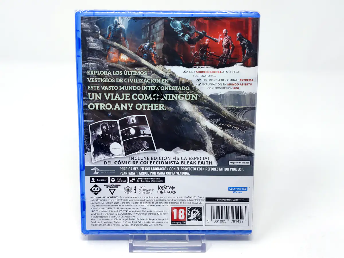Parte trasera de Bleak Faith: Forsaken (ESP) (Precintado) para PlayStation 5, edición PAL España