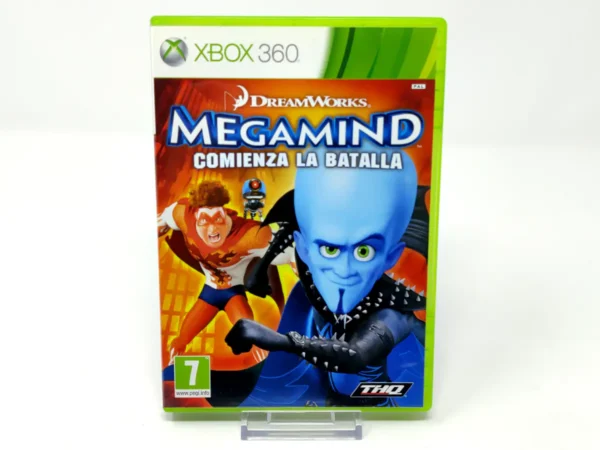 Portada de MegaMind: Comienza la Batalla (ESP) para XBOX 360, edición PAL España, de segunda mano