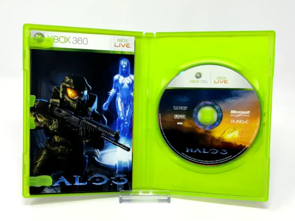 Interior del juego Halo 3 (ESP) para XBOX 360 con disco y manual