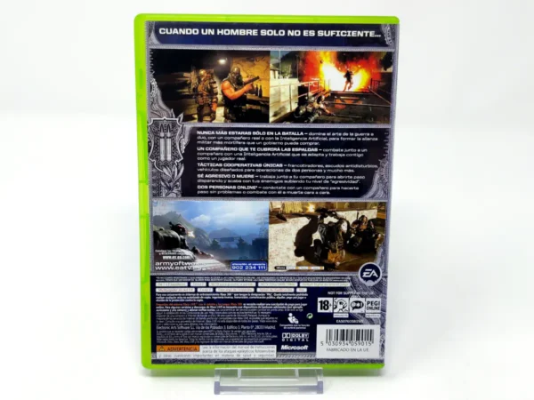Parte trasera de Army of Two (ESP) para XBOX 360, edición PAL España