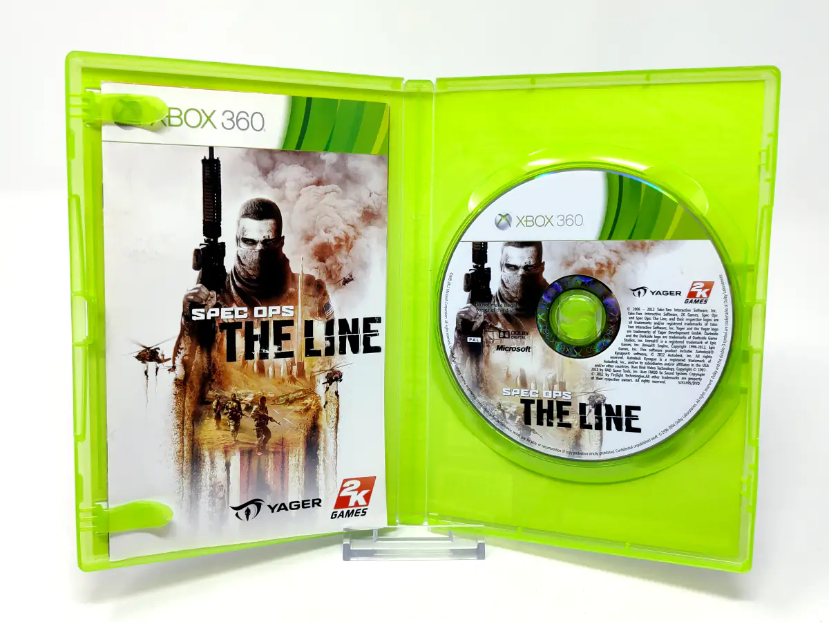 Lateral de la caja de Spec Ops: The Line (ESP) para XBOX 360