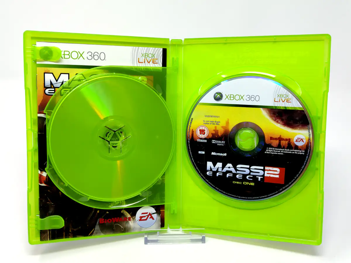 Lateral de la caja de Mass Effect 2 (ESP) para XBOX 360