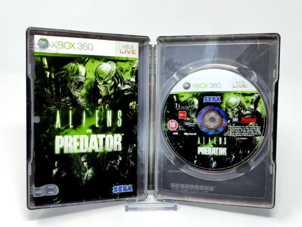 Interior del juego Aliens vs. Predator (ESP) (Steelbook) (Rebajado) para XBOX 360 con disco y manual