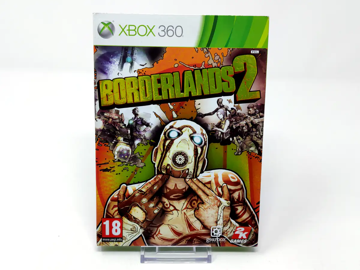 Portada de Borderlands 2 (ESP) (Cubre Cartón) para XBOX 360, edición PAL España, de segunda mano