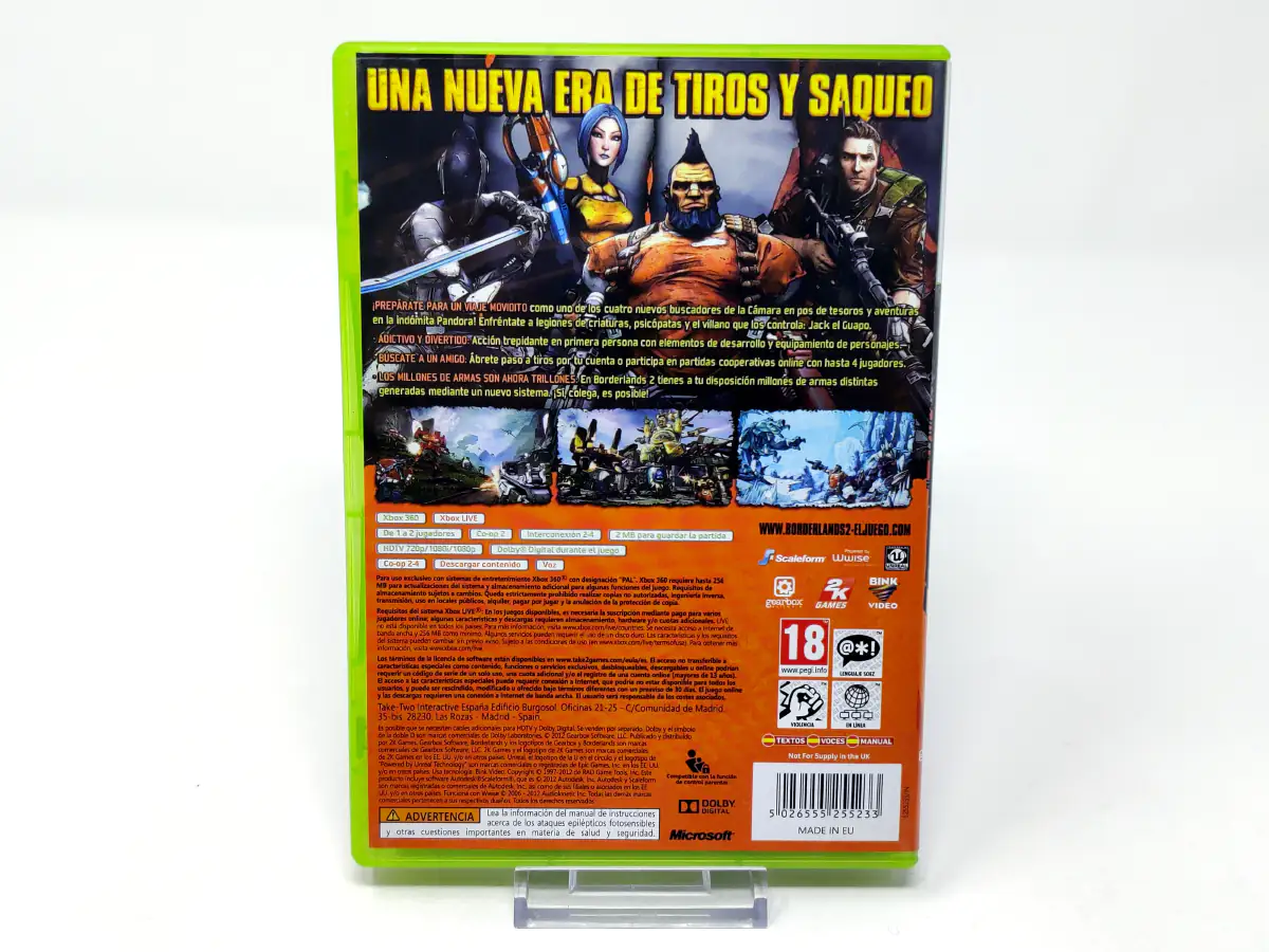 Otro detalle del juego Borderlands 2 (ESP) (Cubre Cartón) para XBOX 360