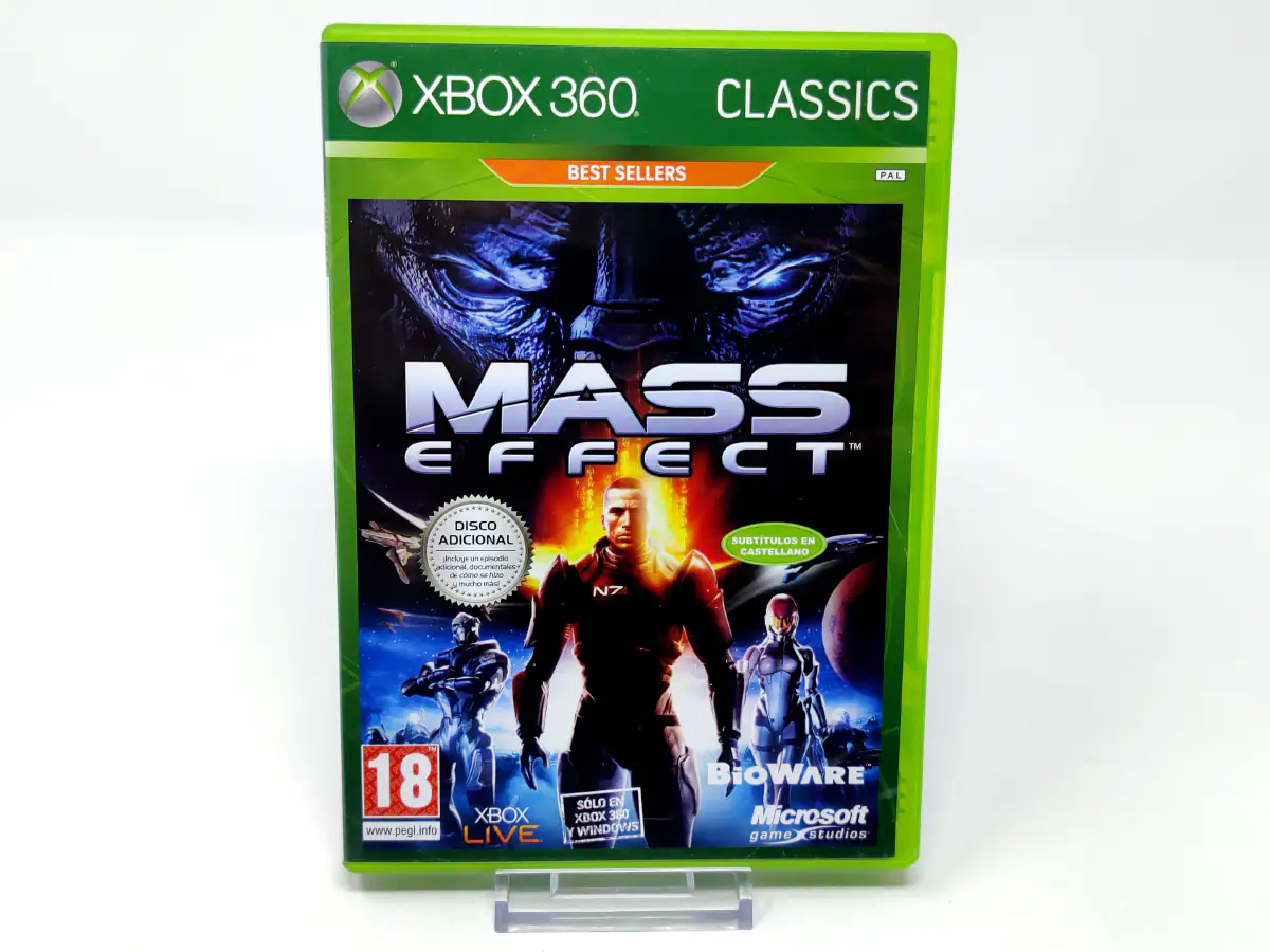 Portada de Mass Effect (ESP) (Classics) para XBOX 360, edición PAL España, de segunda mano