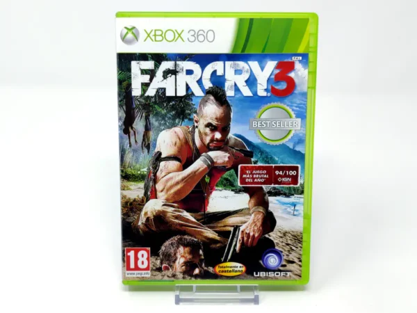 Portada de Far Cry 3 (ESP) (Best Seller) para XBOX 360, edición PAL España, de segunda mano