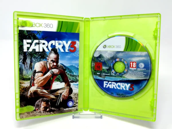 Interior del juego Far Cry 3 (ESP) (Best Seller) para XBOX 360 con disco y manual