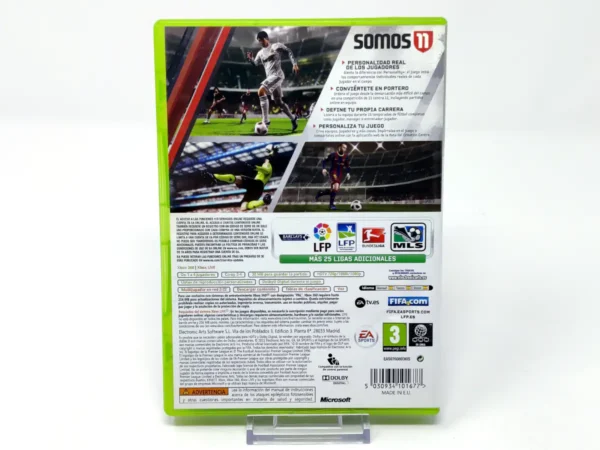 Parte trasera de FIFA 11 (ESP) (Classics) para XBOX 360, edición PAL España