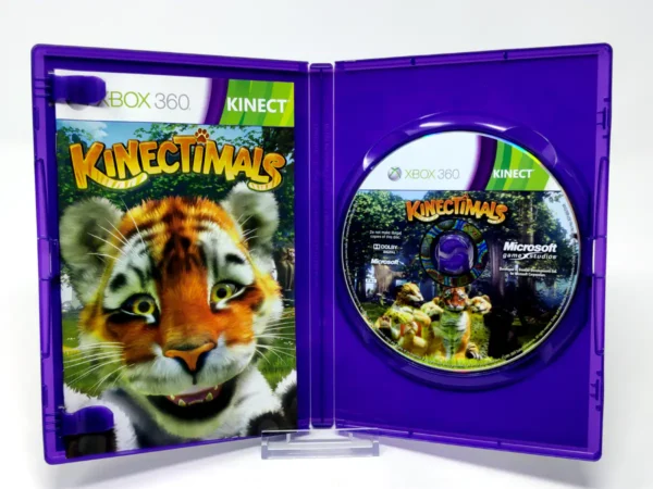 Interior del juego Kinectimals (ESP) para XBOX 360 con disco y manual