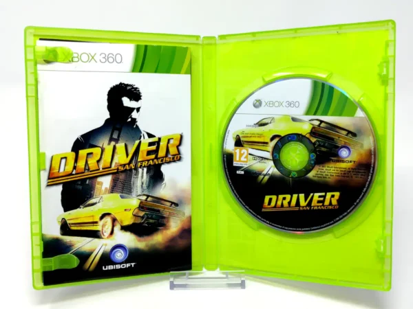 Interior del juego Driver: San Francisco (UK) para XBOX 360 con disco y manual