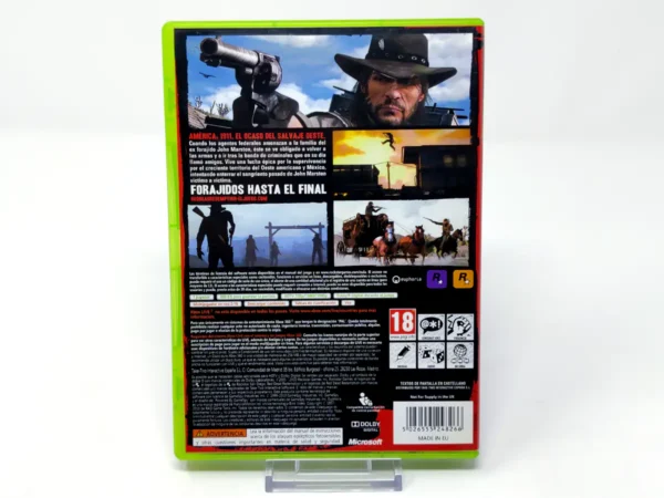 Parte trasera de Red Dead Redemption (ESP) (Con Mapa) para XBOX 360, edición PAL España