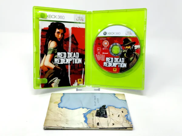 Interior del juego Red Dead Redemption (ESP) (Con Mapa) para XBOX 360 con disco y manual