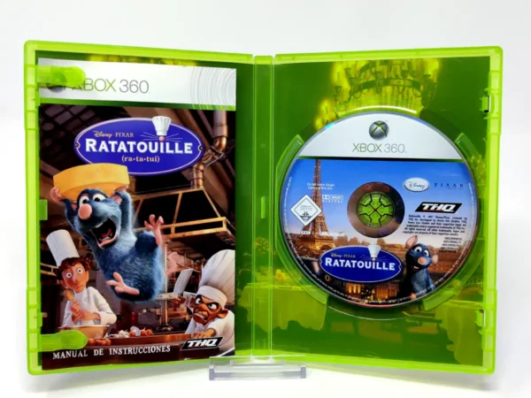 Interior del juego Disney/Pixar Ratatouille (ESP) para XBOX 360 con disco y manual