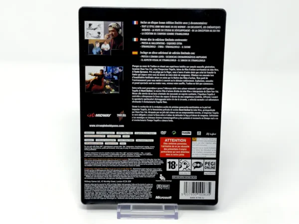Parte trasera de Stranglehold (Collector's Edition) (ESP) para XBOX 360, edición PAL España
