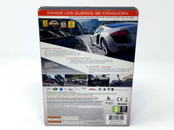 Interior del juego Forza Motorsport 3 (Edición Limitada para Coleccionistas) (ESP) para XBOX 360 con disco y manual