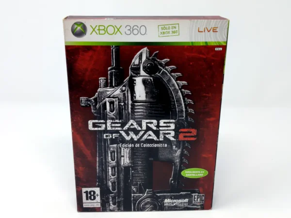 Portada de Gears of War 2 (Edición de Coleccionista) (ESP) para XBOX 360, edición PAL España, de segunda mano